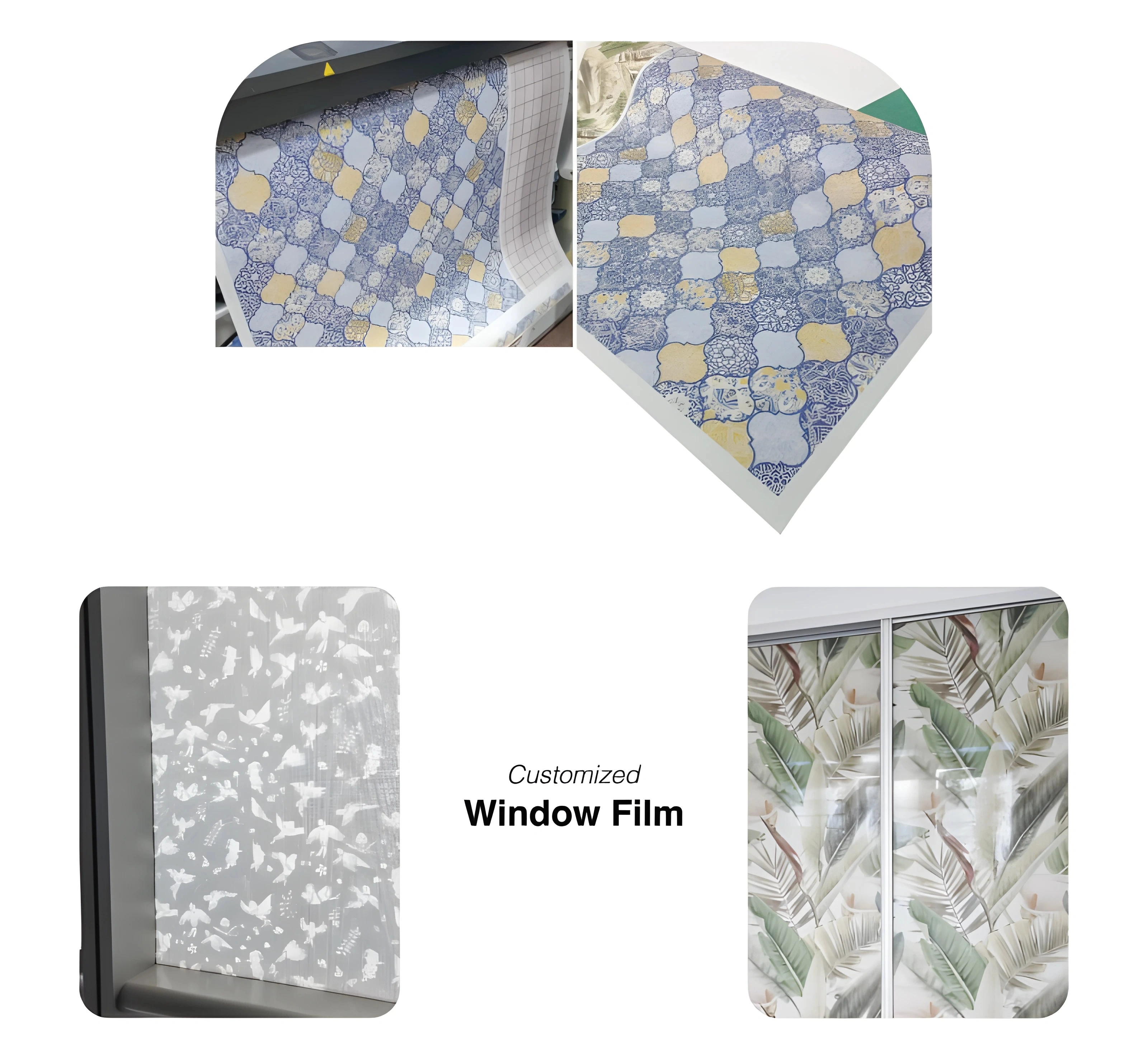 Customized window film printing and examples